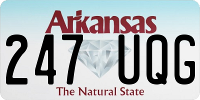 AR license plate 247UQG