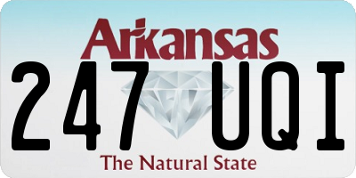 AR license plate 247UQI
