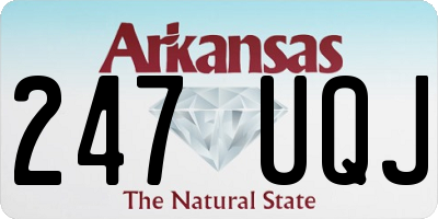 AR license plate 247UQJ