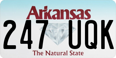 AR license plate 247UQK