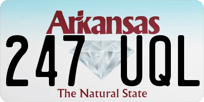 AR license plate 247UQL