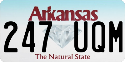 AR license plate 247UQM