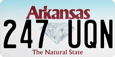 AR license plate 247UQN