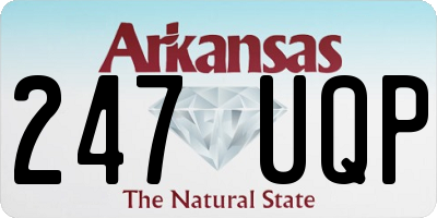 AR license plate 247UQP