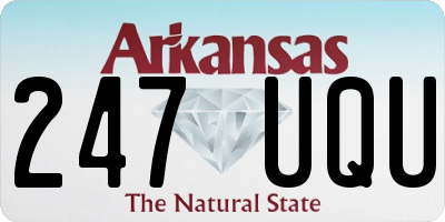 AR license plate 247UQU