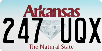 AR license plate 247UQX