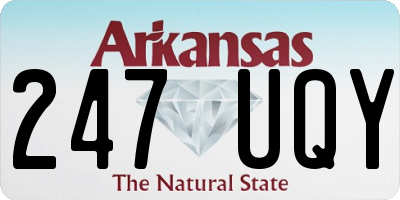 AR license plate 247UQY