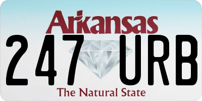 AR license plate 247URB
