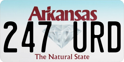 AR license plate 247URD