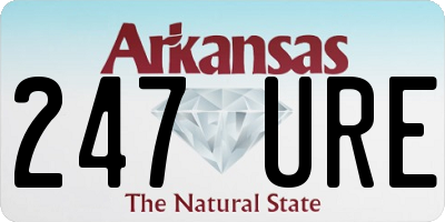 AR license plate 247URE