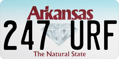 AR license plate 247URF
