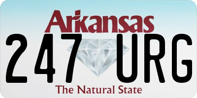 AR license plate 247URG