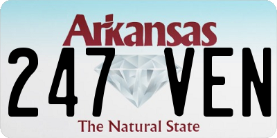 AR license plate 247VEN
