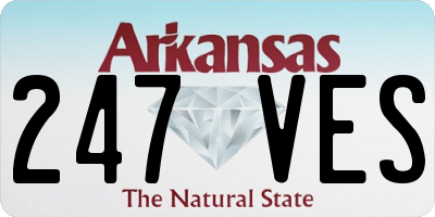 AR license plate 247VES