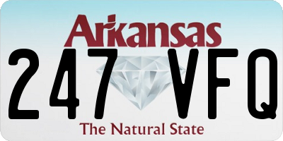 AR license plate 247VFQ