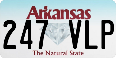 AR license plate 247VLP