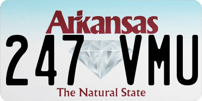 AR license plate 247VMU