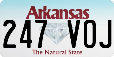 AR license plate 247VOJ