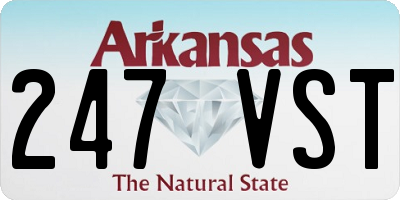 AR license plate 247VST