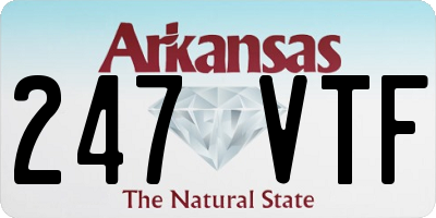 AR license plate 247VTF