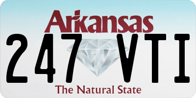 AR license plate 247VTI