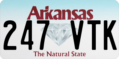 AR license plate 247VTK