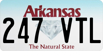 AR license plate 247VTL