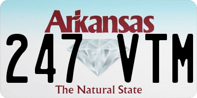 AR license plate 247VTM