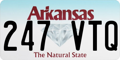 AR license plate 247VTQ