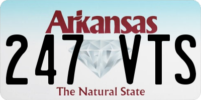 AR license plate 247VTS