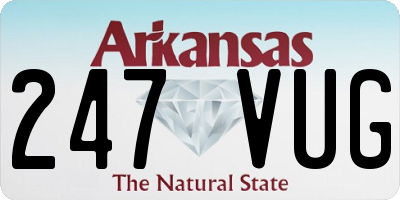 AR license plate 247VUG