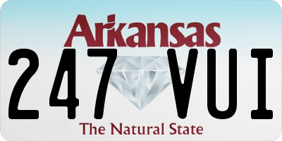 AR license plate 247VUI