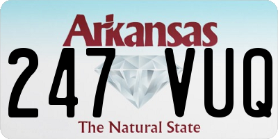 AR license plate 247VUQ