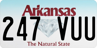 AR license plate 247VUU