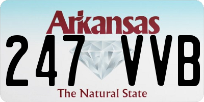 AR license plate 247VVB
