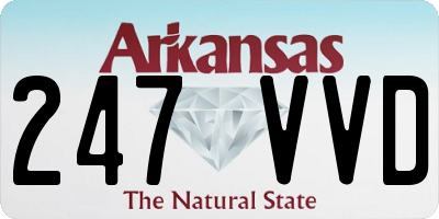 AR license plate 247VVD