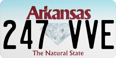 AR license plate 247VVE
