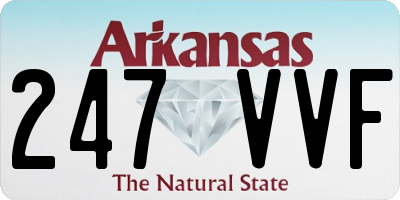 AR license plate 247VVF