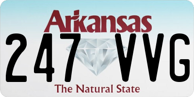 AR license plate 247VVG
