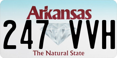 AR license plate 247VVH