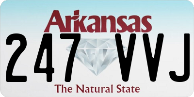 AR license plate 247VVJ