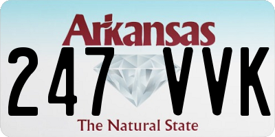 AR license plate 247VVK