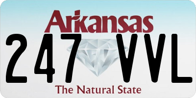 AR license plate 247VVL