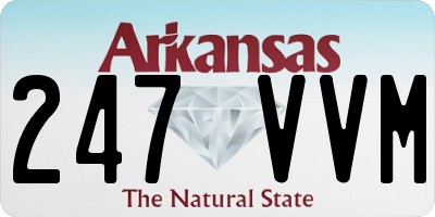 AR license plate 247VVM