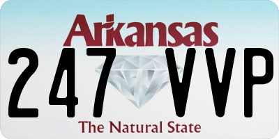 AR license plate 247VVP