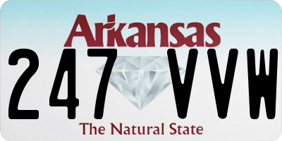 AR license plate 247VVW
