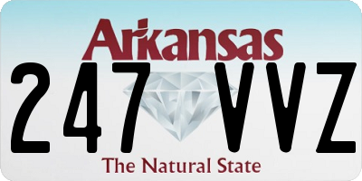 AR license plate 247VVZ