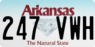 AR license plate 247VWH