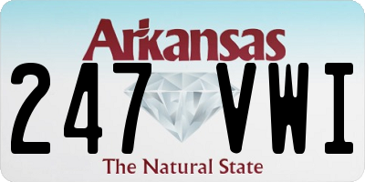 AR license plate 247VWI