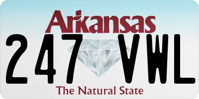 AR license plate 247VWL
